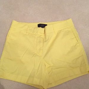 Yellow J.Crew Chino shorts